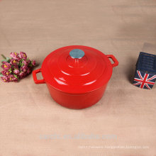 New customized iron enameled small size dishes pot